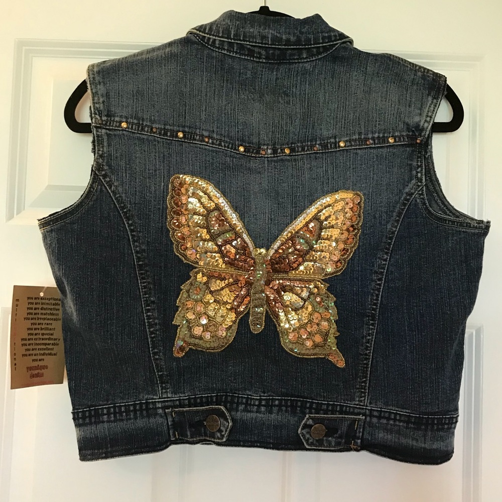 NWT Fabulous Jean Vest